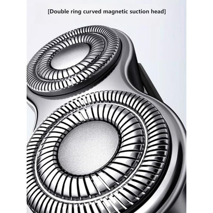 Portable Electric Shaver for Men - Transparent Design, Dual Motor, Compact Twin-Blade Razor Set, Upgraded Version