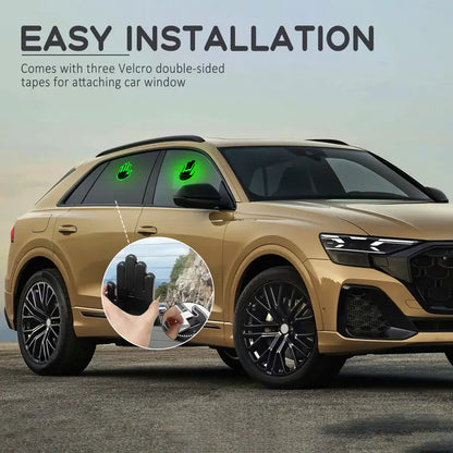 LED Rechargeable Gesture & Emoji Hand Light – Ambient Car & Truck Display with Remote