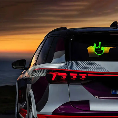 Rechargeable LED Funny Gesture Hand Light – Car & Truck Ambient Display with Remote