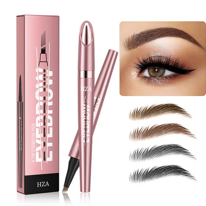 Micro-Fork Eyebrow Pencil: Waterproof, Natural Hair-Like Strokes & Long-Lasting