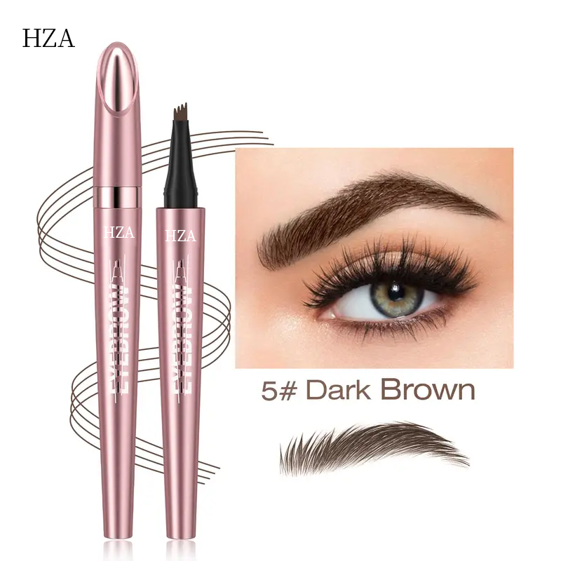Micro-Fork Eyebrow Pencil: Waterproof, Natural Hair-Like Strokes & Long-Lasting