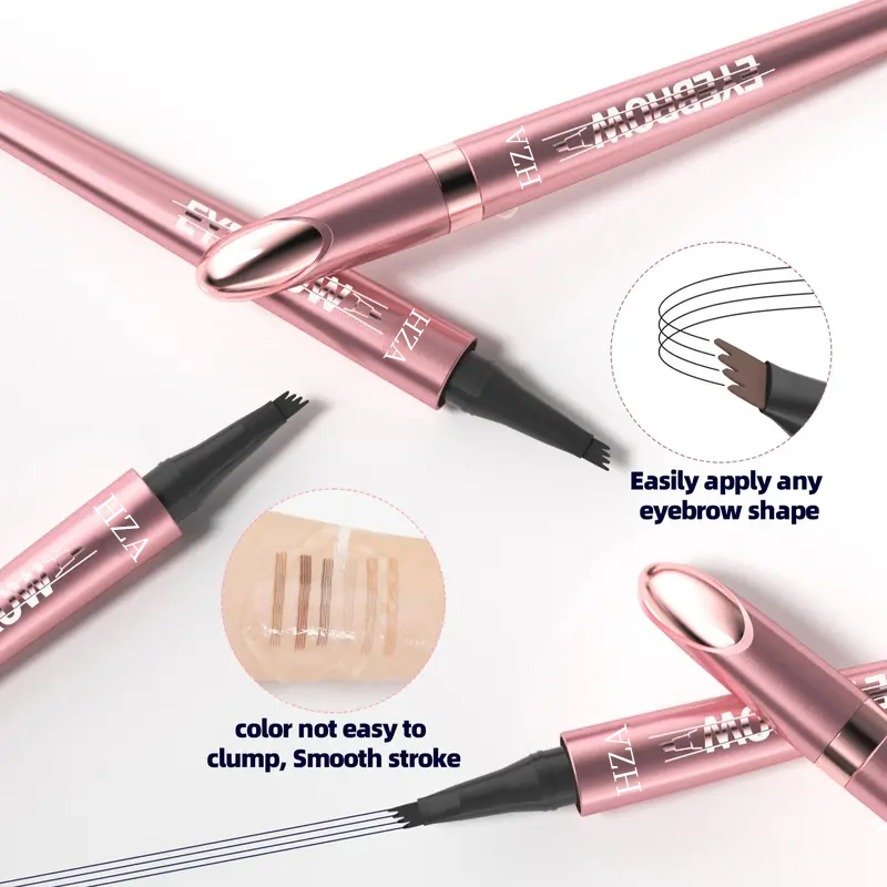 Micro-Fork Eyebrow Pencil: Waterproof, Natural Hair-Like Strokes & Long-Lasting