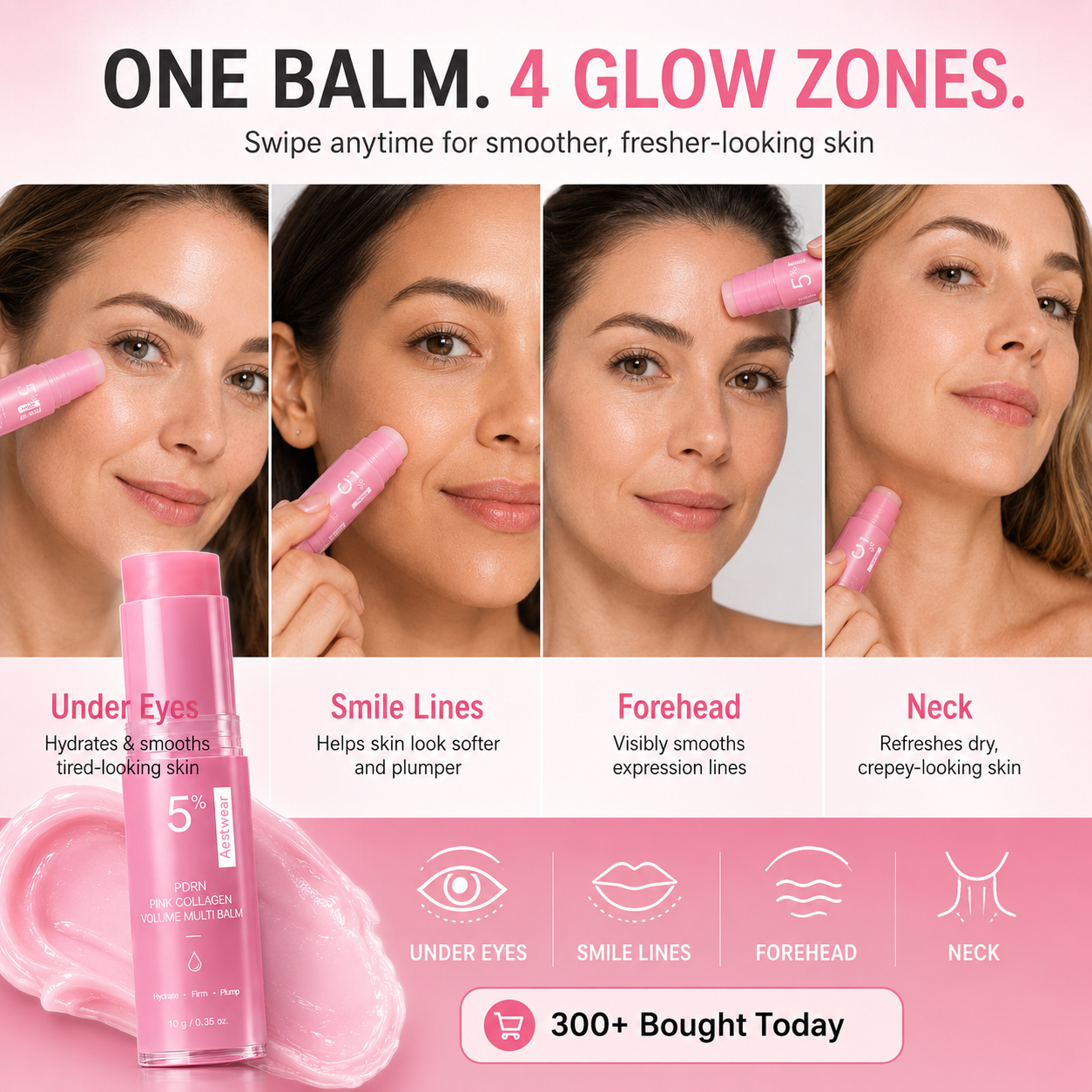 🔥LAST DAY 60% OFF Aestwear Korean Pink CollagenVolume lanoline balm