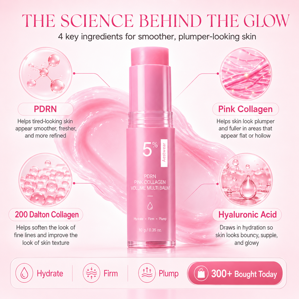 🔥LAST DAY 60% OFF Aestwear Korean Pink CollagenVolume lanoline balm