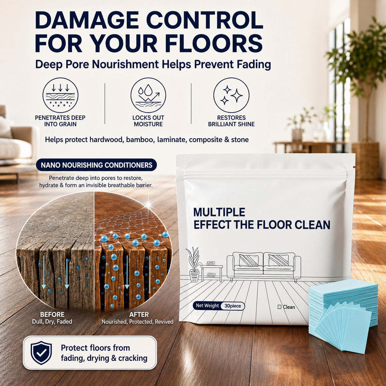 Multi-Surface Floor Cleaning Tablets