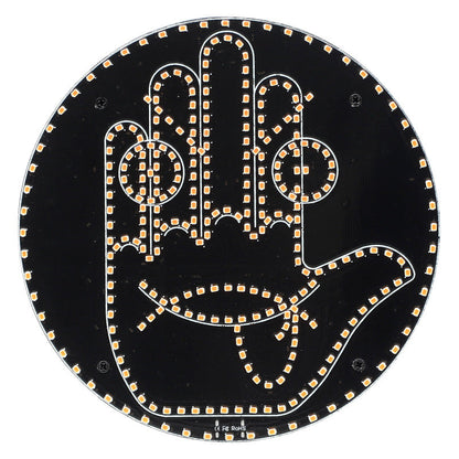 LED Rechargeable Gesture & Emoji Hand Light – Ambient Car & Truck Display with Remote