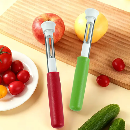 2-in-1 Stainless Steel Corer & Peeler | Faster Fruit & Veggie Prep For Busy Cooks